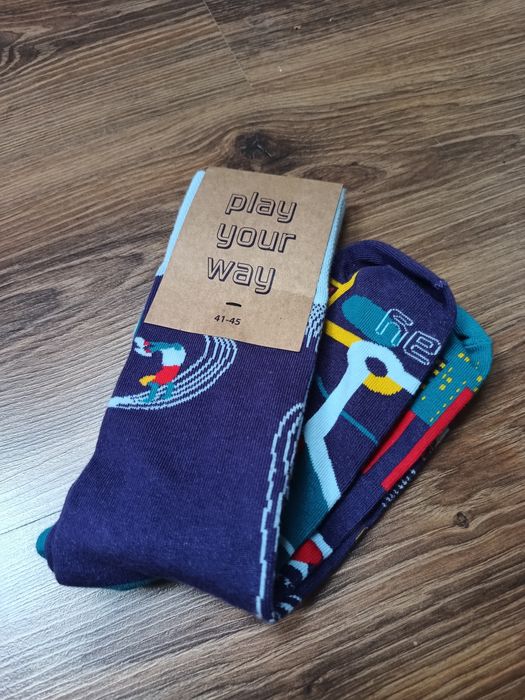 Skarpety Play - jedna para + skarpeta ratunkowa, rozmiar 41-45