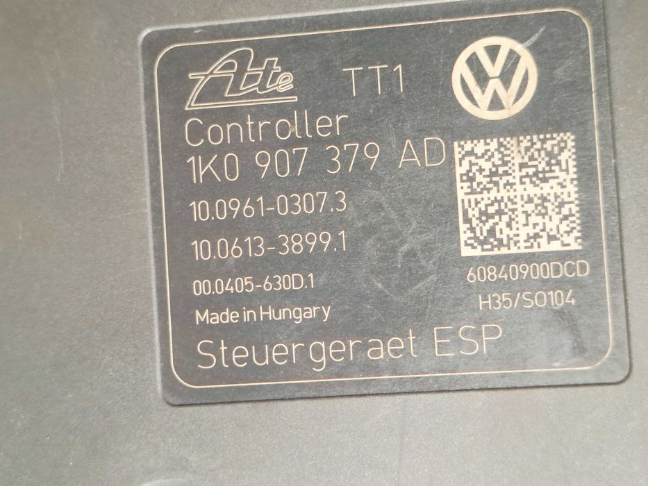 sterownik pompa abs vw golf v 5 vi 6 + plus 5m0 2005-2014 1k0907379ad 1k0614517bd