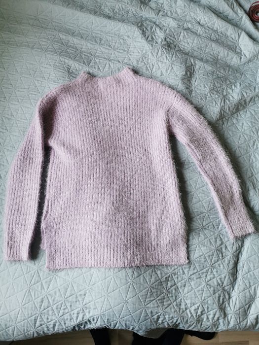 SWETER jasny blady fiolet , rozm. M