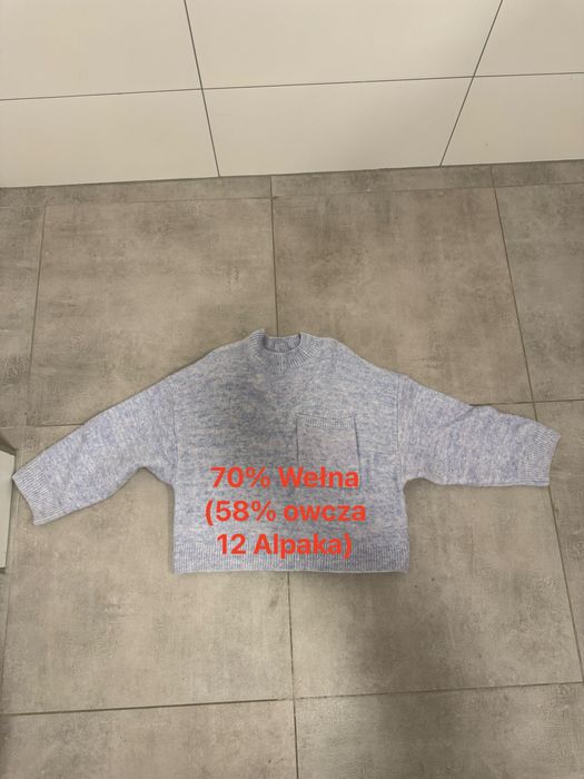 Sweter sweterek Los angeles 70% wełna (Alpaka i owcza) miękki sweter