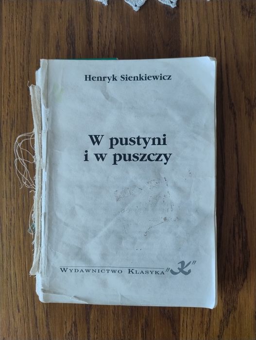 Książka W pustyni i w puszczy, Henryk Sienkiewicz