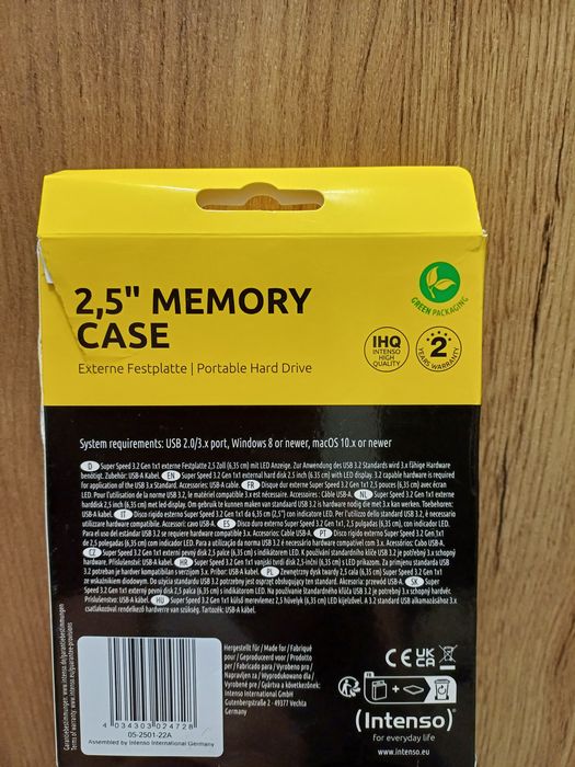 Жорсткий диск Intenso 2.5 4ТБ Memory Case