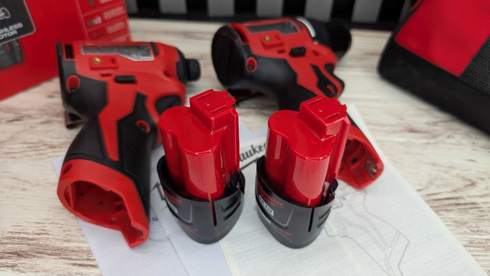 Набір Milwaukee M12 3494-22 Шуруповерт 3401-20 Імпакт 3450-20