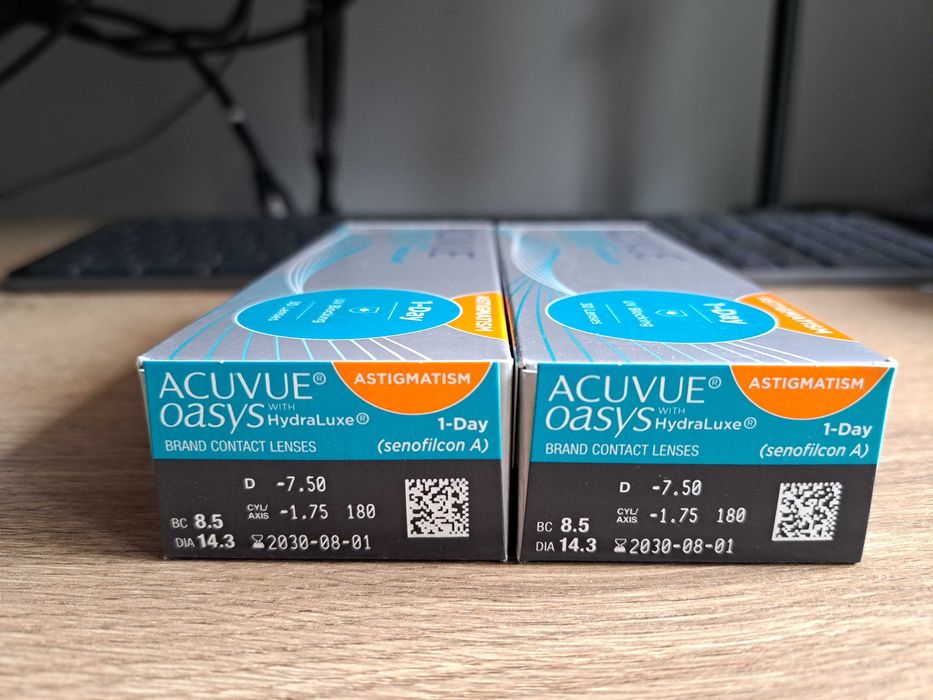 Soczewki ACUVUE Oasys 1-Day Astigmatism -7.50 / -1.75 / 180, 2 opak