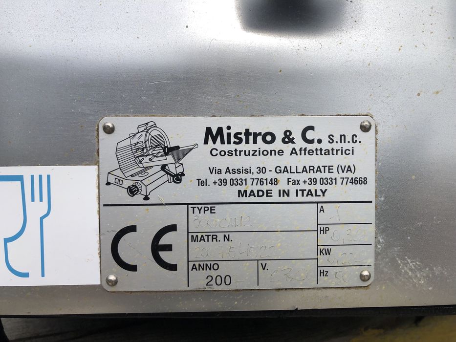 Krajalnica wędlin sera Mistro 300