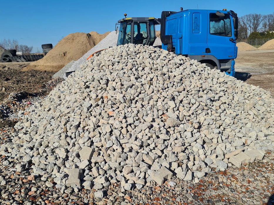 Gruz betonowy, tłuczeń recyklingowy, 10-40m, 40-60 mm