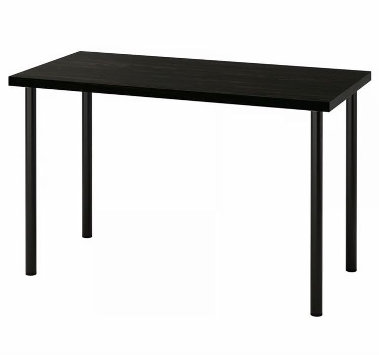 Biurko ikea czarnybrąz/czarny, 120x60 cm LAGKAPTEN / ADILS