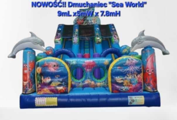 dmuchaniec zjeżdżalnia skakaniec animacje na dzień dziecka komunię