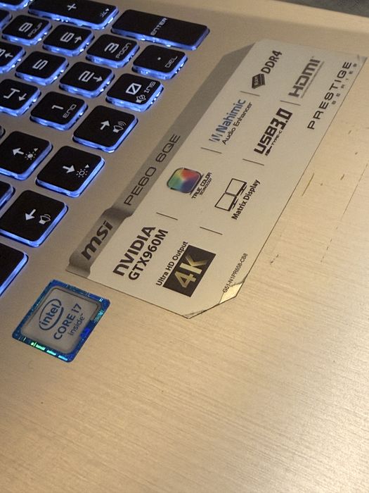 Laptop MSI PE60 | i7 | 16GB RAM | SSD+HDD | GTX 960M