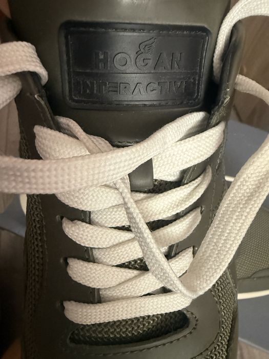 Hogan кроссовки оливково- зеленые .