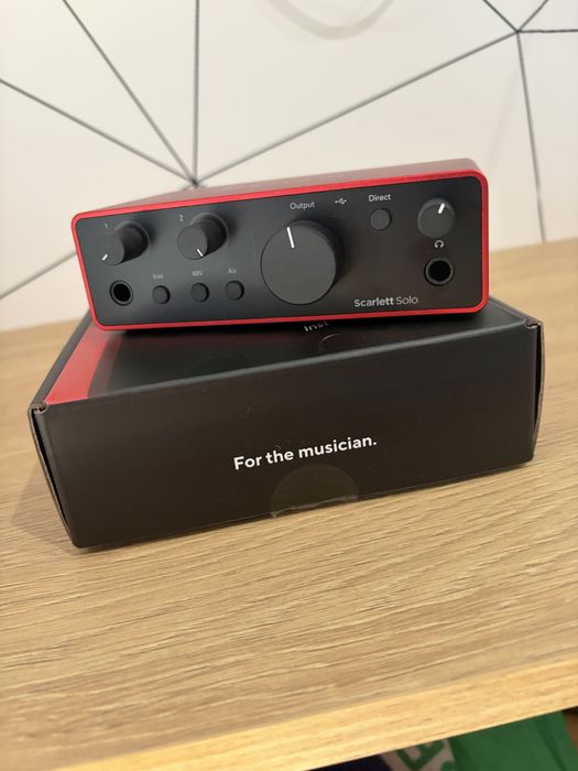 Focusrite Scarlett Solo 4th Gen – stan jak nowy + pudełko