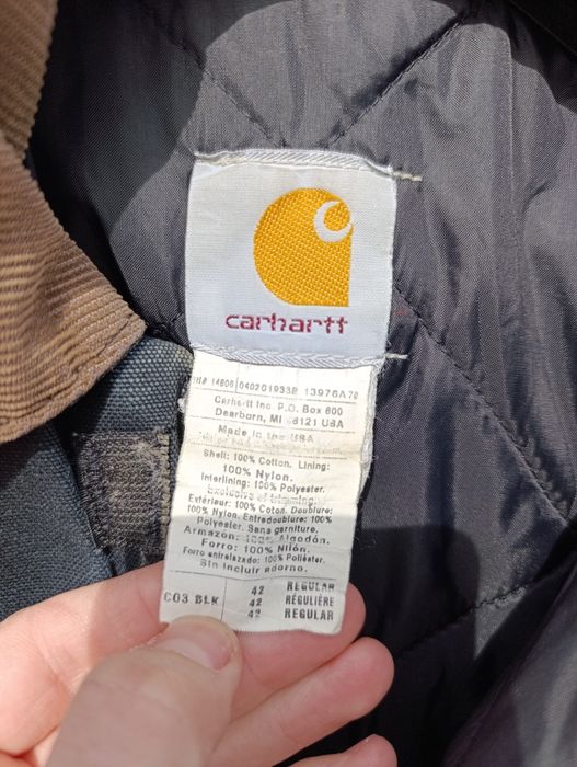 Винтажная рабочая куртка carhartt traditional coat duck made in usa