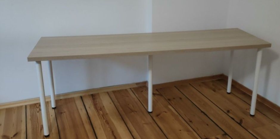 Stoł biurko blat 200/60 z nogami  ikea