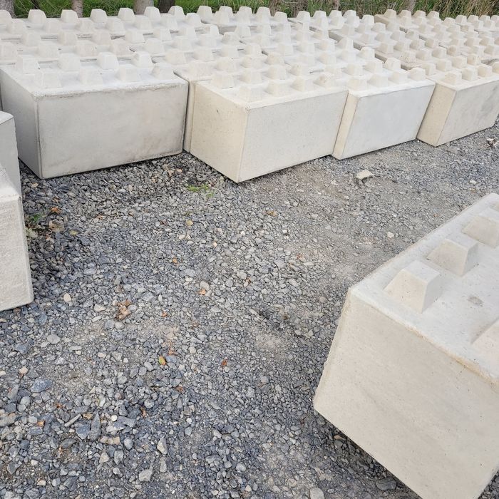 Blok betonowy, mury oporowe