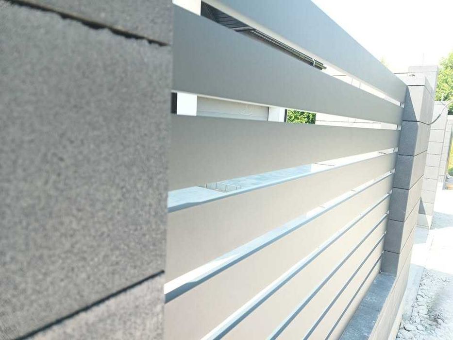 Przęsło palisada pozioma 10 cm aluminium