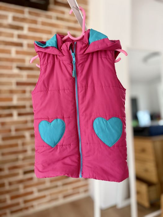 Bugs & Hugs kamizelka bezrękawnik kaptur uszy 104/110