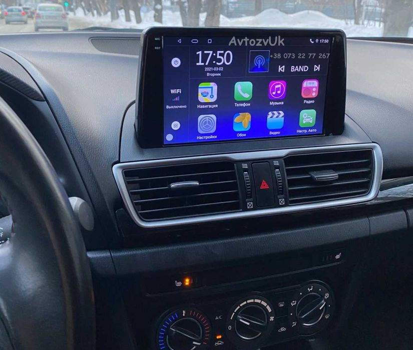 Магнитола MAZDA 6 Mazda 3 323 GPS Tesla Мазда 6 3 CarPlay Android 16