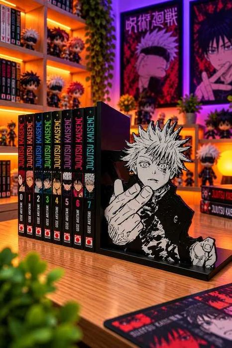 Porta-Livros Jujutsu Kaisen Satoru Gojo| Suporte para Mangás | Decoração Anime