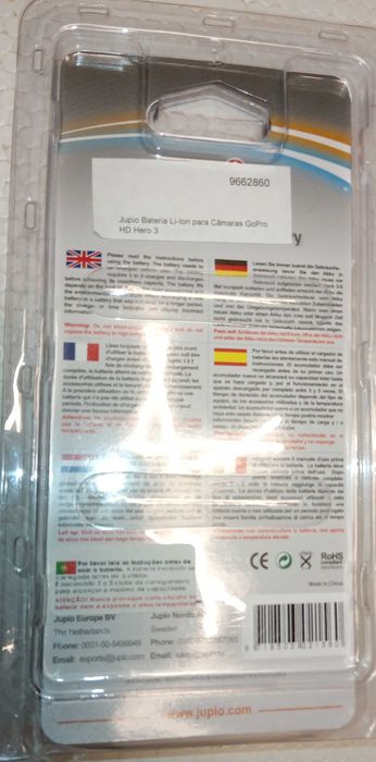 Baterias para Gopro Hero 3, AHDBT-201, cada 10€ (novas)