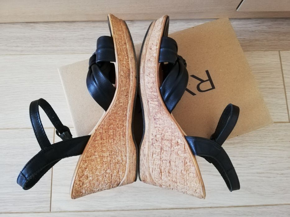 Sandały na koturnie skóra naturalna Lasocki r. 38