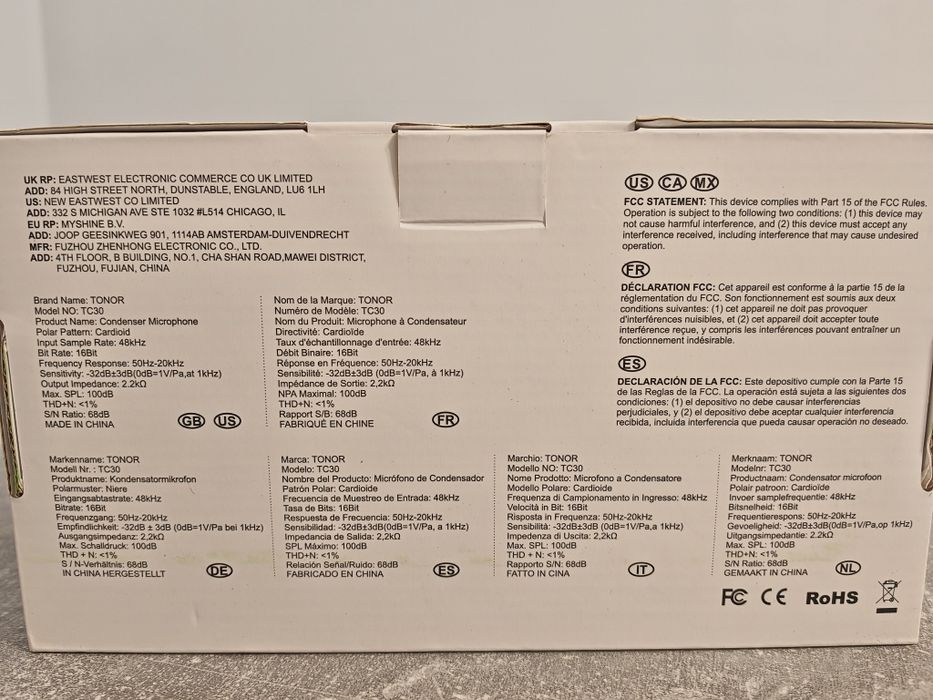 Nowy mikrofon Tonor TC30