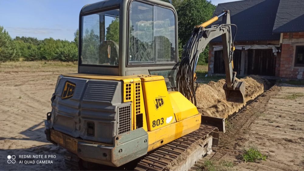 Koparka JCB 803 gąsienicowa