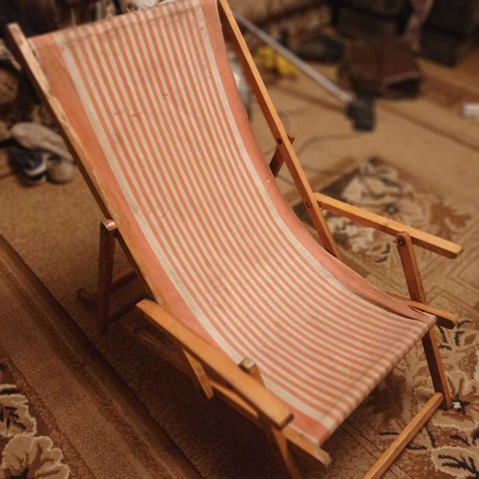 Leżak drewniany do ogrodu