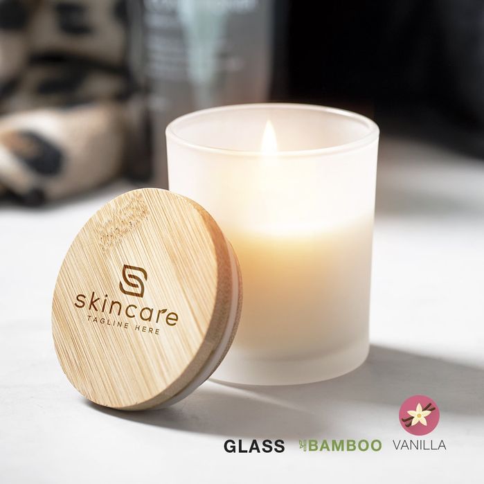 Velas Aromáticas com Tampa de Bambu –