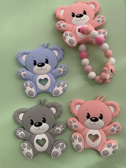 Pulseira com nome mordedor para bebe