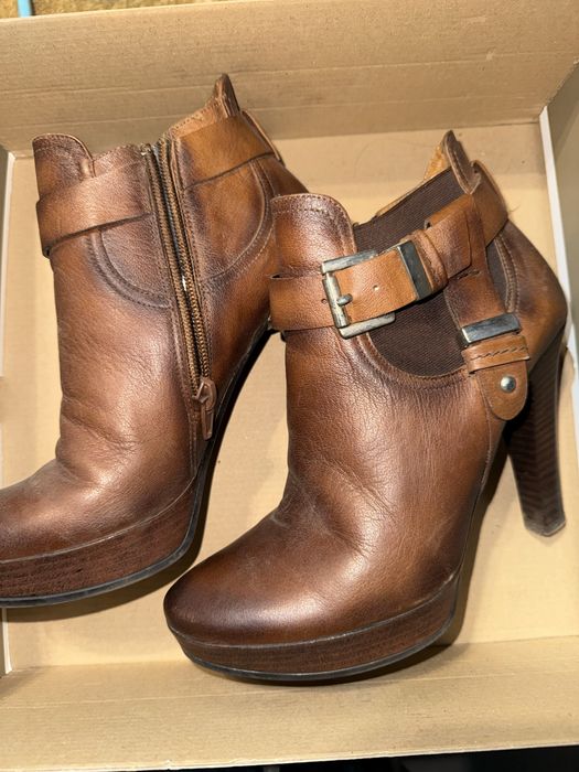 Skórzane botki Lasocki – model 1136 – rozmiar 36 – bardzo dobry stan