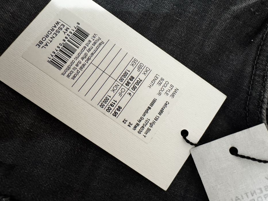 Nowe jeansy Celina high slim my essential wardobe 82% bawelna