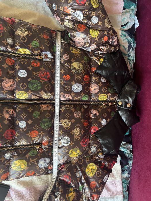 Пуховик куртка пір'я пух перо louis vuitton