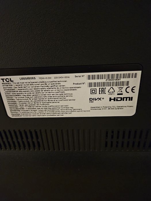 Telewizor TCL - 55 cali