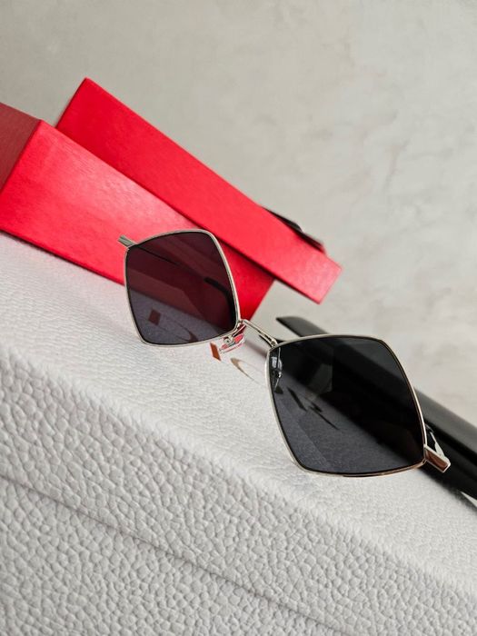 Ромби срібні Saint Laurent люкс фабрика 1:1 з оригіналом