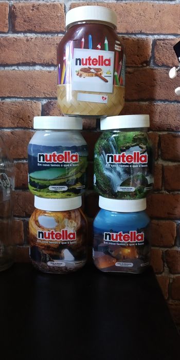 Frascos Nutella coleção das regiões portuguesas
