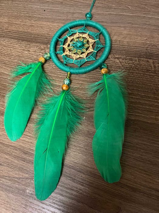 Зелений ловець снів,ловец снов,мятний ловець