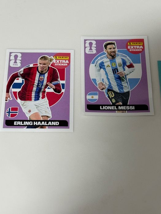 Cromos mundial 2026 Messi e Haaland Extra