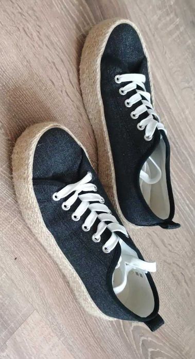 espadryle a'la jeansowe r.39