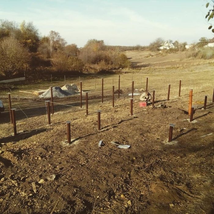 Винтовые сваи, геошуруп, винтовой фундамент, монтаж, гвинтові палі ...