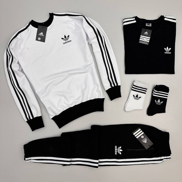 Чоловічий спортивний костюм адідас набір [3в1] Adidas [XS-3XL]