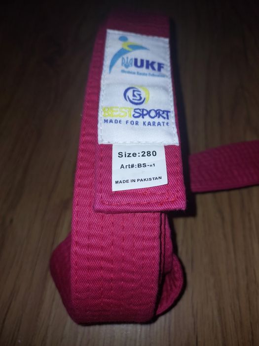 Пояс червоний  для карате  та інших видів спорту