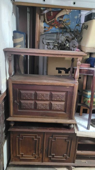 Móvel TV Bar Madeira Suporte