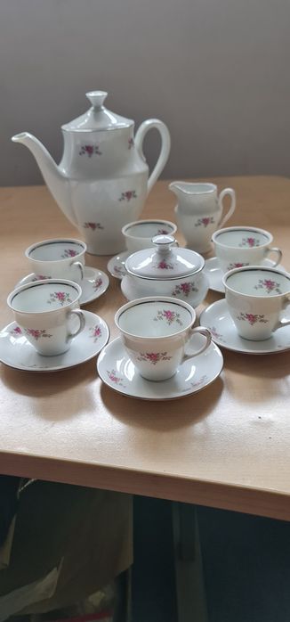 Serwis do espresso-porcelana lata 70-te.