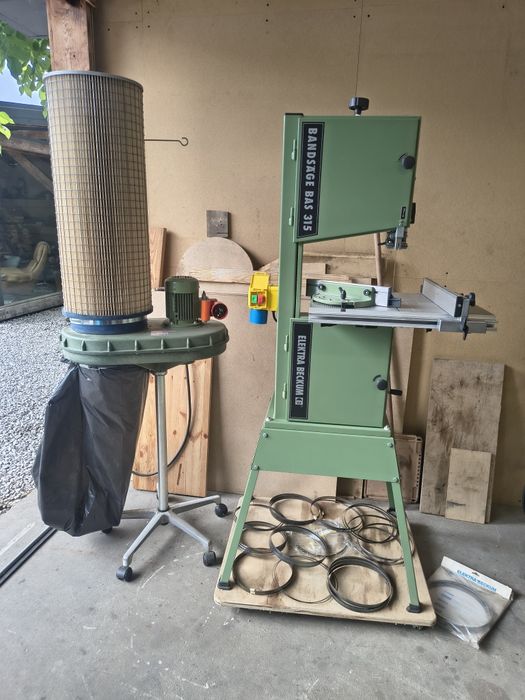Piła taśmowa bas 315 plus odciąg spa 1000