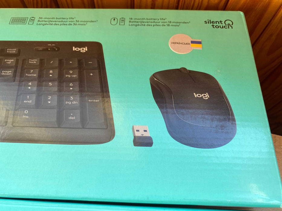 Комплект безпровідна, безшумна блютуз клавіатура миша Logitech MK295