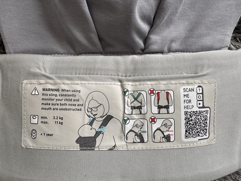Nosidło ergonomiczne BeSafe Newborn Haven – stan idealny