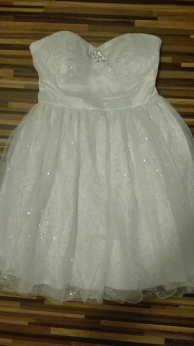 Okazja! Sukienka ślubna krótka/ na poprawiny rozm. M