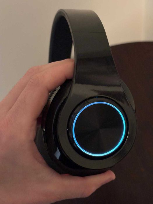 Headphones Gaming Wireless Bluetooth com LED RGB – MicroSD e Aux