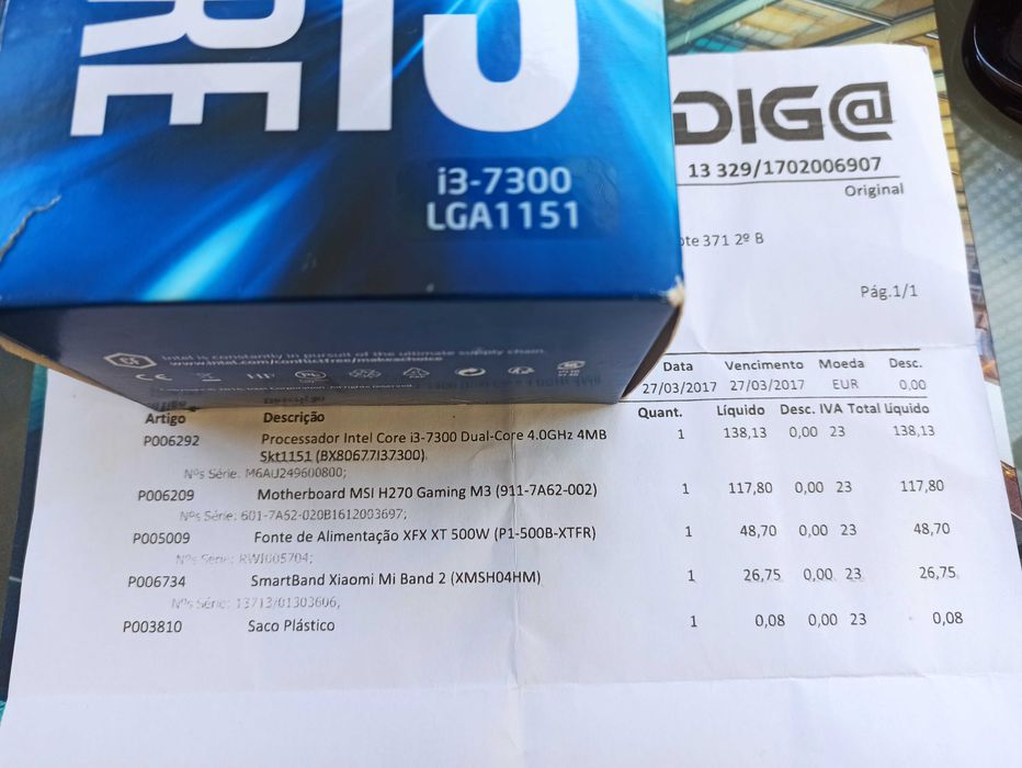 Processador i3-7300 Kaby Lake