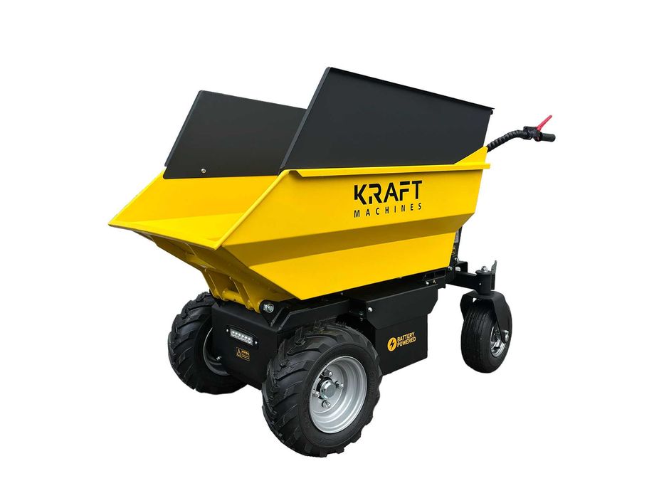 Elektryczne WOZIDŁO kołowe 500 kg NOWE 2026 Wysyp HYDRAULICZNY Wysyłka